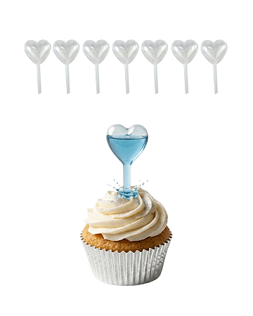 100 Ampolas 1ml Coração Doces Saborizantes Sushis Brigadeiros Eventos