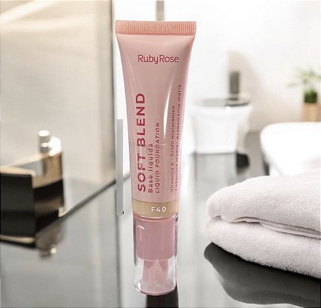 Base Líquida Soft Blend da Ruby Rose “Linha Rosa” 🩷