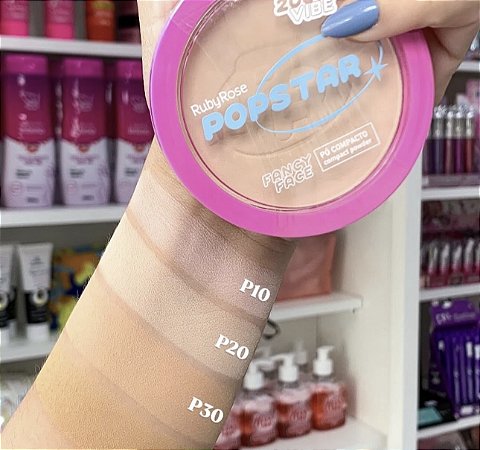 Pó Compacto Fancy Face Popstar @rubyrosebrasil 💛🩷🛍️- Ruby Rose