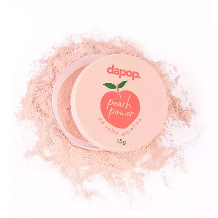 Pó solto ultrafino peach power - dapop