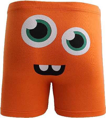 Cueca Boxer - Monstrinho Laranja