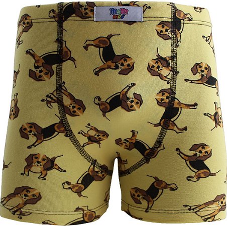 Cueca Boxer Mário Beagles - Estampada