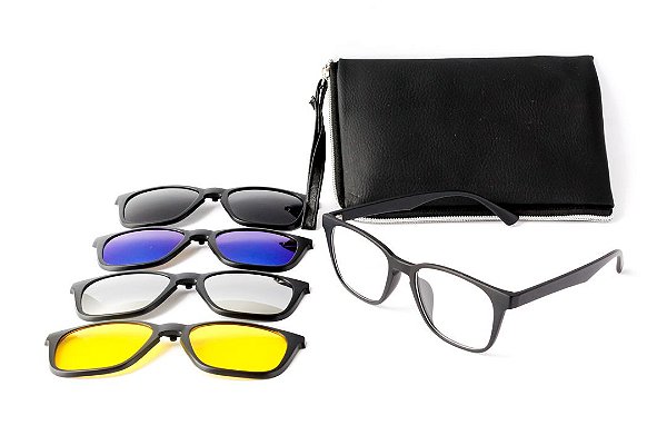 Armação De Óculos Clipon