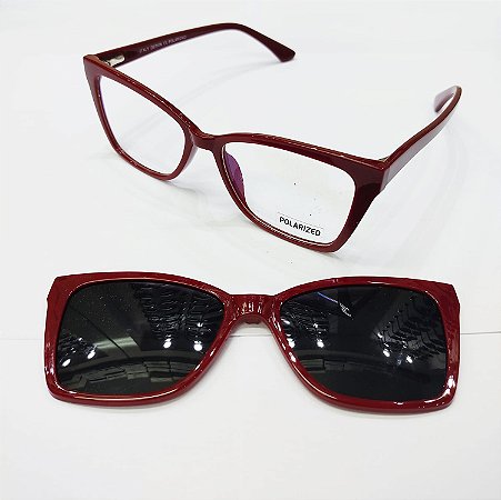 armação de oculos clipon feminino