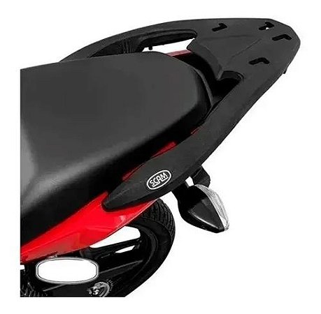 Bagageiro Titan150 2014 / Fan 125 2014 / Fan 160 2015- Scam Preto (Fiberforce)