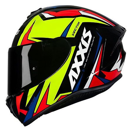 Capacete Axxis Draken Vector Preto e Amarelo