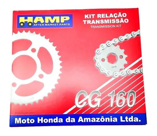 Kit Transmissão Honda Titan 160 Fan 160 Sem retentor Hamp Original