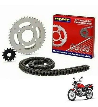 Kit Transmissao Honda FAN 125 2009 ate 2013 HAMP Original