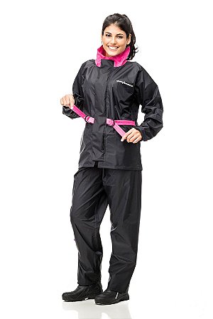 Conjunto Capa De Chuva Pantaneiro Feminino Nylon