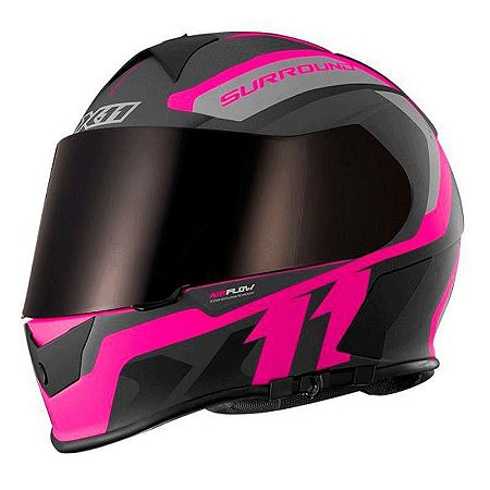 Capacete X11 Pro Surround Rosa