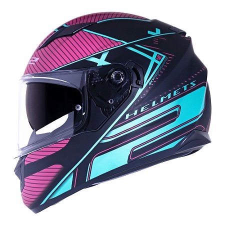 CAPACETE LS2 FF320 STREAM LEVEL TURQUESA
