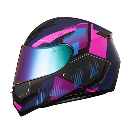 Capacete X11 Trust Pro Transit Rosa