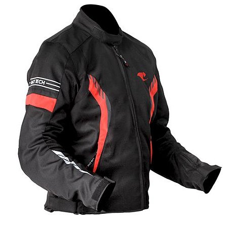 Jaqueta Race Tech Argos Preta e vermelha