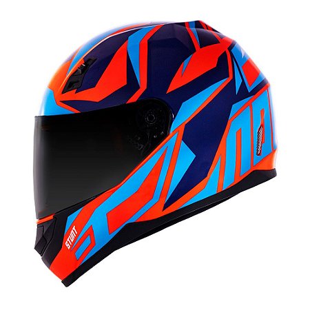 Capacete Norisk ff391 Stunt Cutting Azul