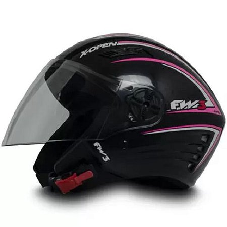 Capacete Fw3 X Open Pto/rosa