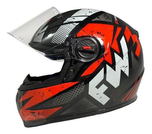 Capacete Fw3 GT Speed Preto e Vermelho