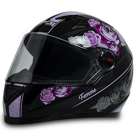 Capacete Fw3 GT2 Preto e Rosa