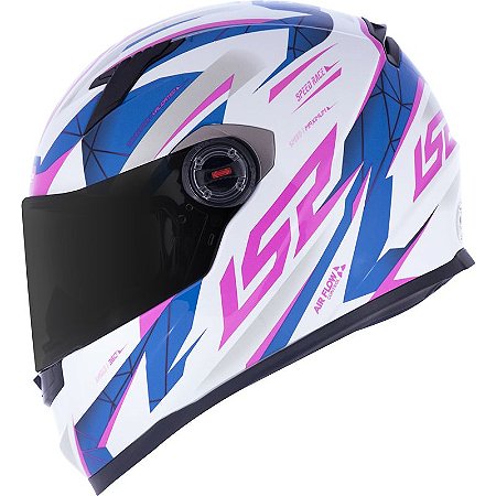 Capacete Ls2 ff358 Classic draze branco/rosa