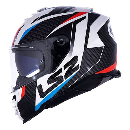 Capacete ls2 Storm ff800 Racer Azul vermelho