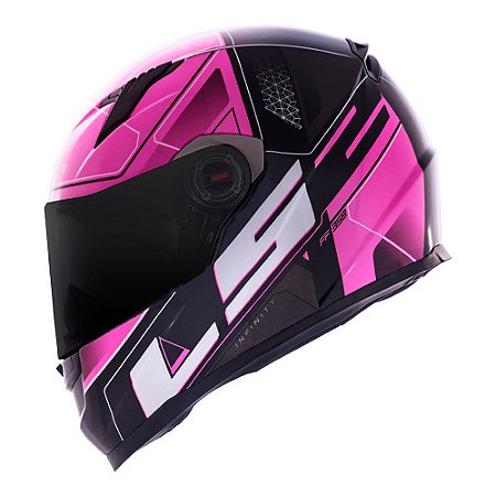 Capacete Ls2 FF358 classic ultra rosa
