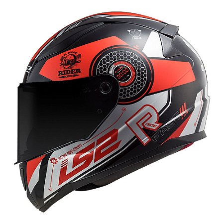 Capacete Ls2 FF353 Rapid Stratus vermelho