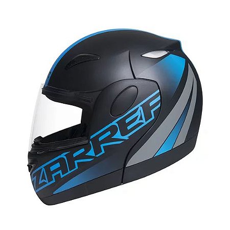 Capacete taurus zarref v5 neon preto Azul