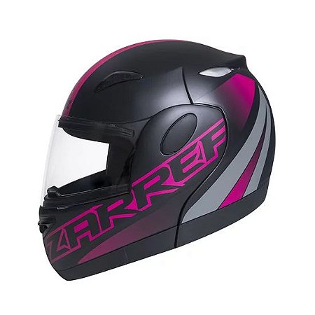 Capacete taurus zarref v5 neon preto rosa