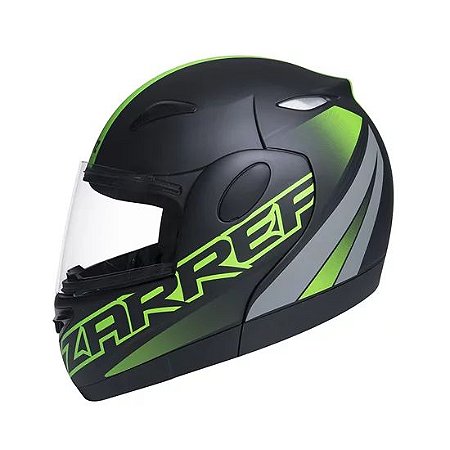 Capacete taurus zarref v5 neon preto verde