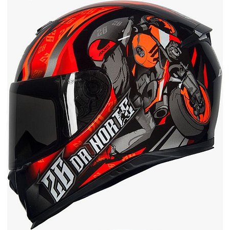 Capacete Axxis Eagle 26 Da Norte Preto e Vermelho