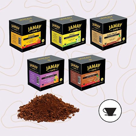 Pack Jamay Café - MOÍDO - 5 Aromas Caixa 1,25kg