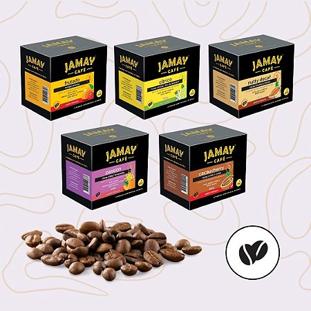Pack Jamay Café - GRÃOS - 5 Aromas Caixa 1,25kg