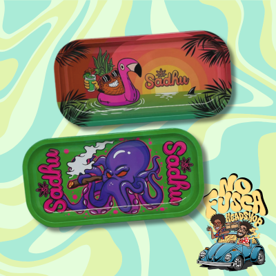 Bandeja De Metal Sadhu Retangular Pequena Summer