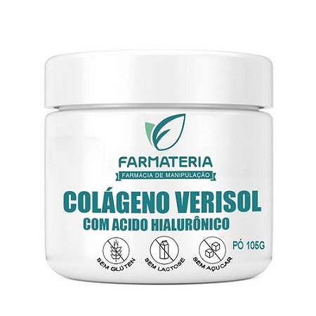 Colágeno Verisol Hidrolisado Em Pó Com Ácido Hialurônico 105g Autêntico