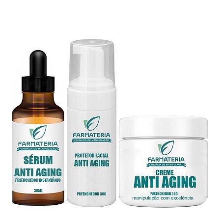 Kit Facial Anti-aging Anti Rugas Pele Rejuvenescida