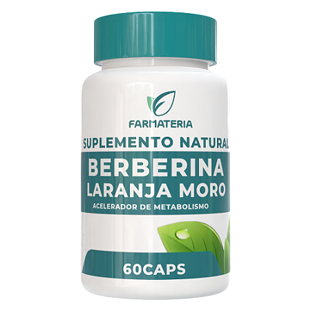 Berberina Com Laranja Moro 60 Cápsulas
