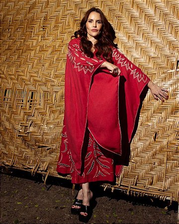 Kaftan Vermelho COLAB ROSÁ