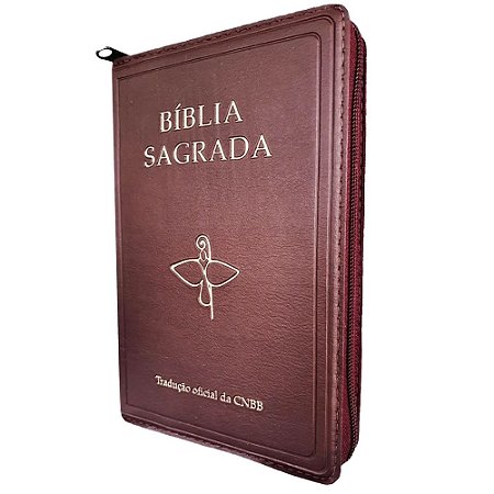 Livro Bíblia Sagrada Tradução Oficial Cnbb Capa Zíper