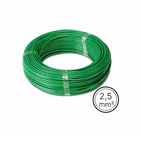 FIO CABO AUTO FLEX 2,5 MM VERDE (ROLO 100M)