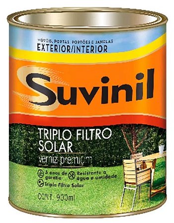 SUVINIL VERNIZ TRIPLA PROTEÇÃO BASE SOLVENTE BRILHANTE 0,9L IMBUIA