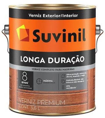 SUVINIL VERNIZ PROTEÇÃO MÁXIMA LONGA DURAÇÃO BRILHANTE 0,9L NATURAL