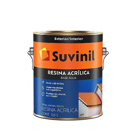 SUVINIL RESINA ACRÍLICA BASE ÁGUA INCOLOR 3,6L