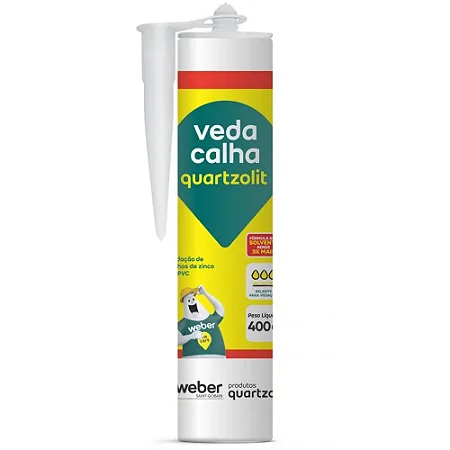 VEDA CALHA CINZA 400G QUARTZOLIT