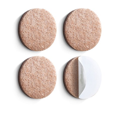 CONJUNTO PROTETOR ADESIVO FELTRO REDONDO D4CM 4PCS ATLAS