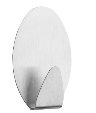 Gancho adesivo 1,5kg inox