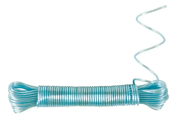 CORDA VARAL AÇO REVESTIDO PVC 15M MOR