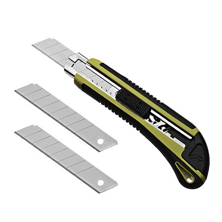 ESTILETE EMBORRACHADO PROFISSIONAL 18MM ATLAS