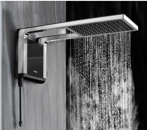 DUCHA ACQUA STORM ULTRA BLACK / CROMADO 127V 5500W LORENZETTI