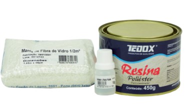 Kit laminacao tedox (resina + manta + catalisador)