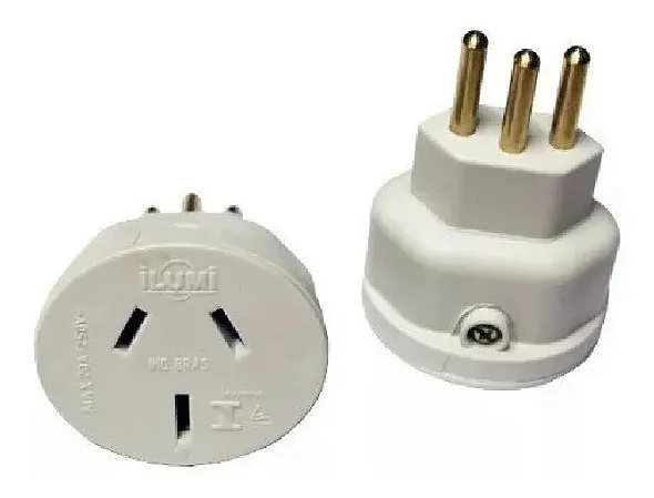 PLUG ADAPTADOR AR CONDICIONADO 3P 20A BRANCO ILUMI