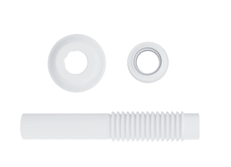 TUBO LIGACAO AJUSTAVEL 260MM BRANCO BLUKIT